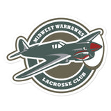 Midwest Warhawks Lacrosse Bubble-free stickers