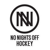 No Nights Off Hockey Bubble-free stickers