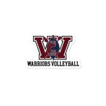 UCW Warriors Volleyball Bubble-free stickers