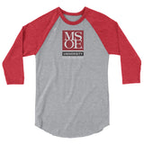 MSOE Club Soccer 3/4 sleeve raglan shirt
