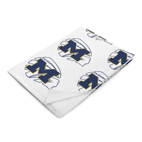 Meridian High School Basketball Throw Blanket