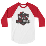 West Virginia Black Knights 3/4 sleeve raglan shirt