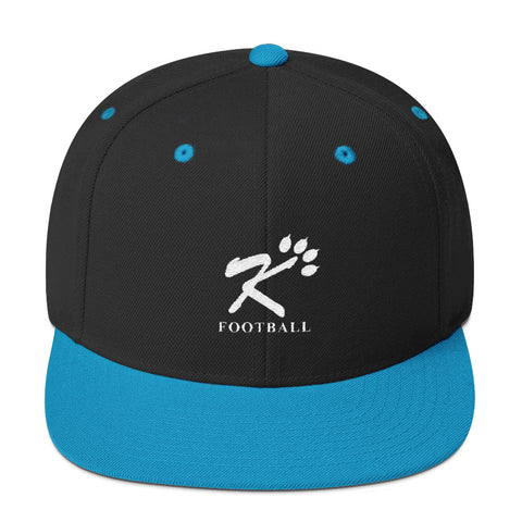 Kingman Football White Logo Snapback Hat