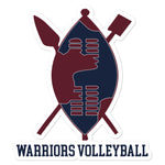 UCW Warriors Volleyball Bubble-free stickers