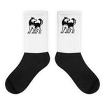 Hillside Huskies Black foot socks