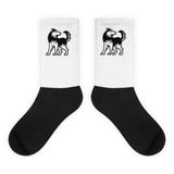 Hillside Huskies Black foot socks