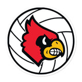 Louisville Volleyball Bubble-free stickers