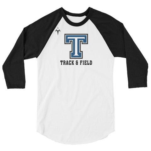 Tempe High School Track and Field 3/4 sleeve raglan shirt