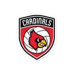 Louisville Volleyball Bubble-free stickers
