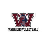 UCW Warriors Volleyball Bubble-free stickers