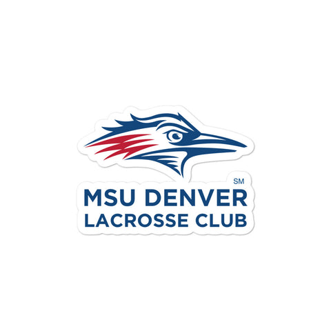 MSU Denver Lacrosse Club Bubble-free stickers