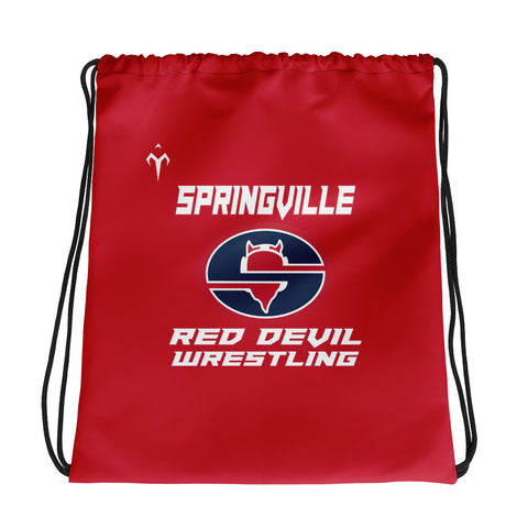 Springville Wrestling Drawstring bag