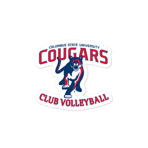 CSU Club Volleyball Bubble-free stickers