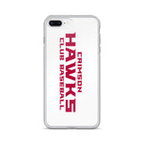 Crimson Hawks Club Baseball iPhone Case