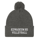 Kewaskum High School Volleyball Pom-Pom Beanie