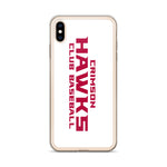 Crimson Hawks Club Baseball iPhone Case