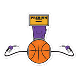 Premium Basketball Bubble-free stickers
