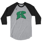 Kewaskum High School Volleyball 3/4 sleeve raglan shirt