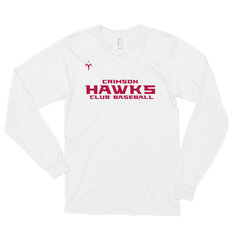 Crimson Hawks Club Baseball Long Sleeve Shirt