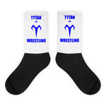Blue Tytan Wrestling Black foot socks
