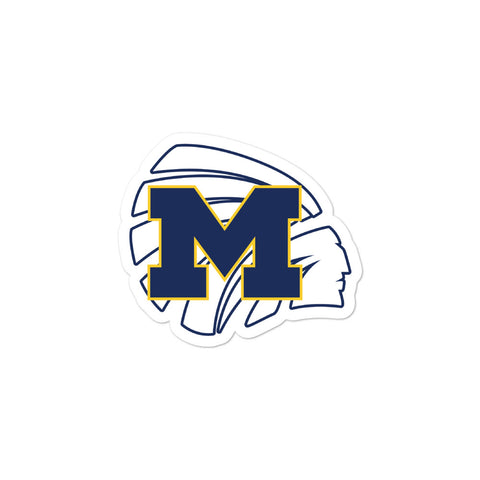 Meridian High School Basketball Bubble-free stickers