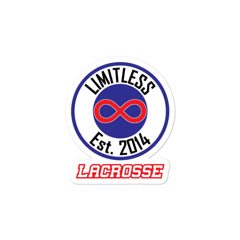 Limitless LAX Bubble-free stickers