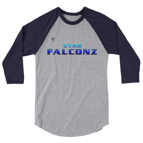 Utah Falconz 3/4 sleeve raglan shirt