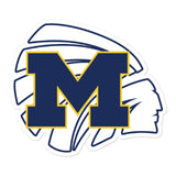 Meridian High School Basketball Bubble-free stickers