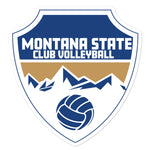 Montana State Club Volleyball Bubble-free stickers