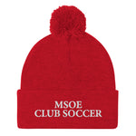 MSOE Club Soccer Pom-Pom Beanie