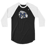 Meridian High School Basketball 3/4 sleeve raglan shirt