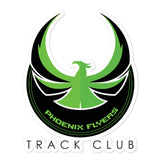 Phoenix Flyers Track Club Bubble-free stickers
