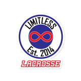 Limitless LAX Bubble-free stickers