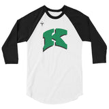 Kewaskum High School Volleyball 3/4 sleeve raglan shirt