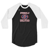 Springville Wrestling 3/4 sleeve raglan shirt