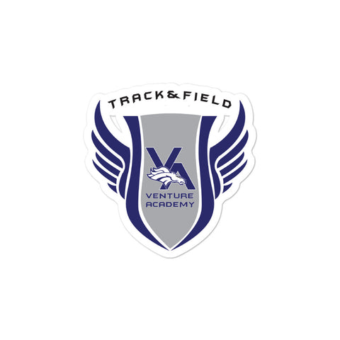 Venture Academy Track and Field Bubble-free stickers