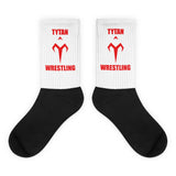 Red Tytan Wrestling Black foot socks