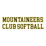 Mountaineers Club Softball Bubble-free stickers