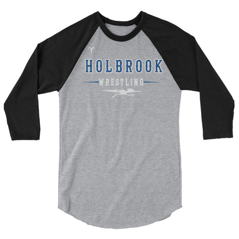 Holbrook Wrestling 3/4 sleeve raglan shirt