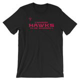 Crimson Hawks Club Baseball Bella + Canvas 3001 Unisex Short Sleeve Jersey T-Shirt with Tear Away Label