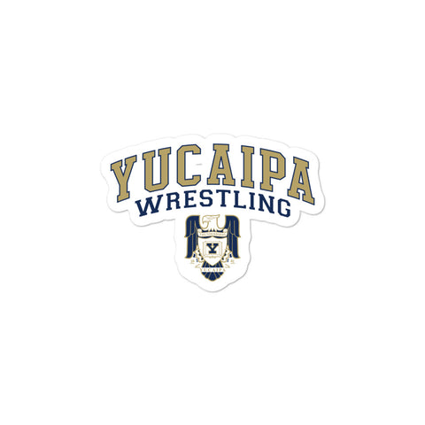 Yucaipa Wrestling Bubble-free stickers