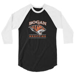 Bogan Wrestling 3/4 sleeve raglan shirt