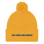 San Ysidro High Cougars Pom-Pom Beanie