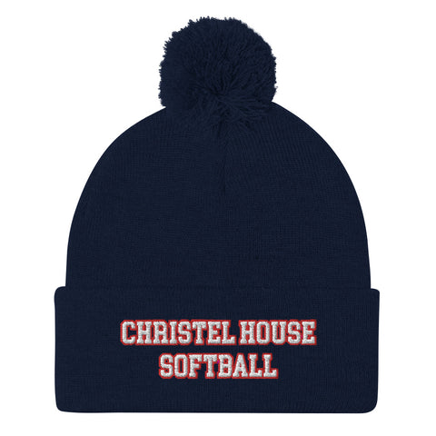 Christel House Softball Pom-Pom Beanie