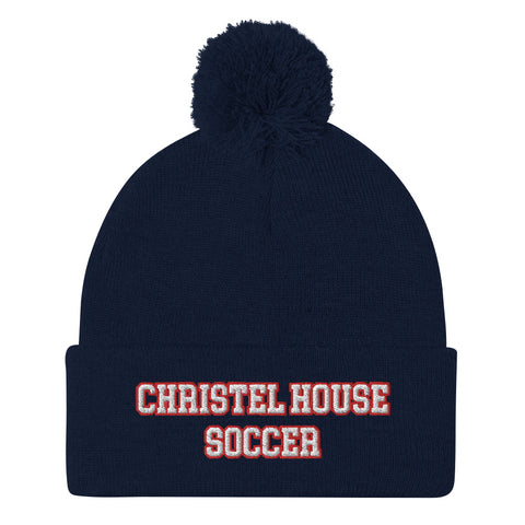 Christel House Soccer Pom-Pom Beanie