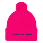 San Ysidro High Cougars Pom-Pom Beanie