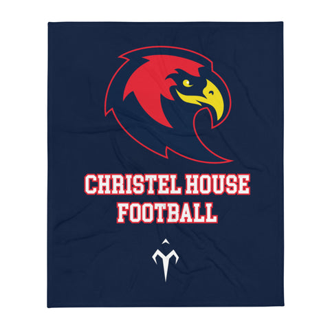 Christel House Football Throw Blanket
