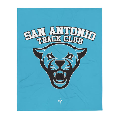 San Antonio Track Club Throw Blanket