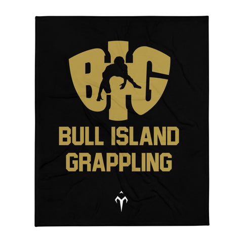 Bull Island Grappling Throw Blanket