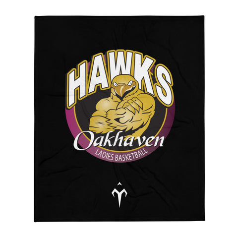 Oakhaven Girl's Basketball Throw Blanket